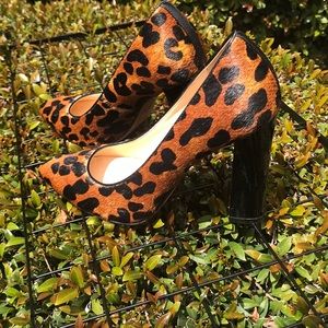 Cole Haan leopard print pumps